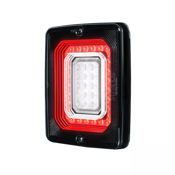 Strands FOR9T Illusion led-takavalo 10-40V - Peruutus-/ Sumuvalo - LED-neliö takavalot - 1605-800658 - 1