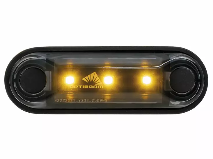 Optibeam Dark Phantom led-äärivalo 12-24V - Keltainen - Keltaiset äärivalot - 1608-3208 - 1