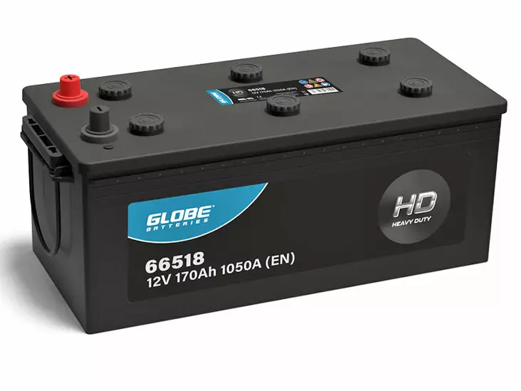 GLOBE HD 170AH 514X218X210 +/- 1050A EN ALAKIINNITYS - GLOBE käynnistysakut - 1806-66518 - 1