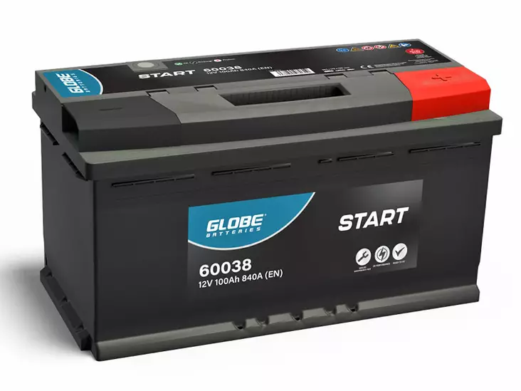 GLOBE SMF 100AH 353X175X190 -/+ 840A EN - GLOBE käynnistysakut - 1806-60038 - 2
