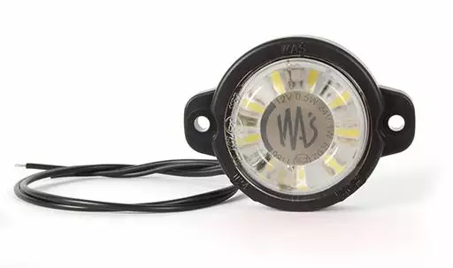 Was led-äärivalo valkoinen pyöreä - 12-24V / Ø60,5mm / kirkaslinssi - Kirkkaat äärivalot - 1606-27738 - 1