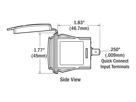 Blue Sea 1039 USB-pistorasia 12/24V 4,8A 2-porttia - Blue Sea Muut tarvikkeet - 1790-1039 - 2