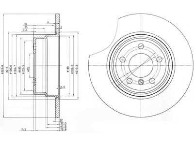 JARRULEVY DELPHI, 2 KPL / PKT, TAKA, BMW X5 - Jarrulevyt - BG3629 - 1