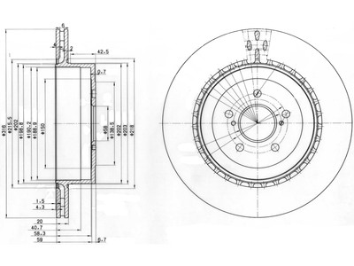JARRULEVY DELPHI, 2 KPL / PKT, TAKA, SUBARU IMPREZA - Jarrulevyt - BG3819 - 1