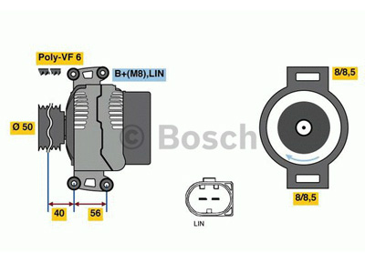 LATURI BOSCH 180A MB CDI 07- - Laturit - 0121715029 - 1