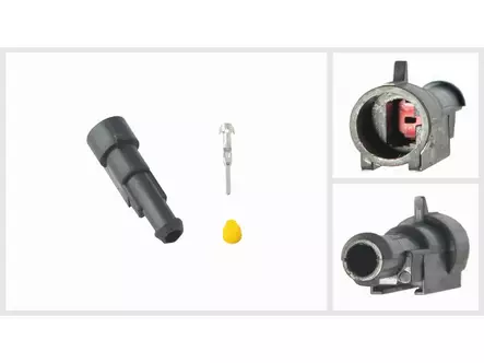 LIITINSARJA, DAF / IVECO YM., 1-PIN, 1 KPL - Pistokkeet, rasiat 1-nap - 1571-60309 - 1