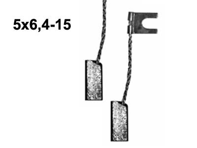 LÄM.LAIT.HIILISRJ. 5X6,4- - Hiilisarjat moottoreihin - HX109 - 1