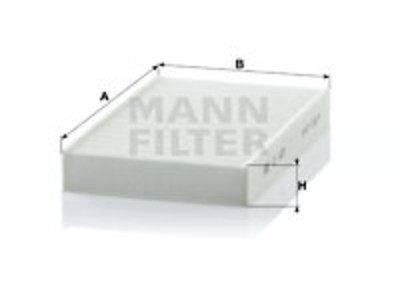 RAITISILMASUODATIN MANN, NISSAN - Raitisilmasuodattimet - 1482-CU1629 - 1