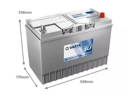 VARTA PROMOTIVE SLI 120AH 780A 347X173X234MM -/+ - VARTA hyötyajoneuvojen akut - 1820-I9 - 2