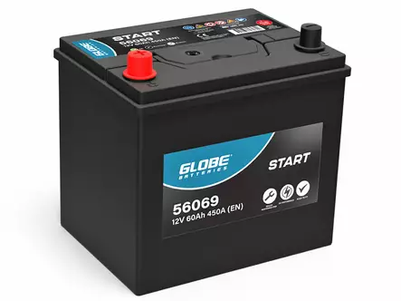 GLOBE SMF 60AH 230X170X225 +/- 450A EN - GLOBE käynnistysakut - 1806-56069 - 2