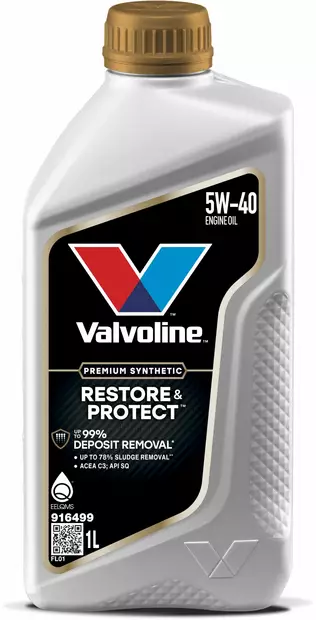 Valvoline Restore & Protect 5W-40 moottoriöljy 1L - Valvoline moottoriöljyt - 21-916499 - 1