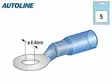 Autoline kutisterengasliitin M8 sininen 5kpl - Kutisteliittimet - 1569-20069 - 1