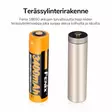 Fenix Li-ion akkuparisto 18650 3400mAh (ARB-L18-3400) - Akut, laturit ja paristot - 907779 - 2
