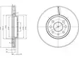 JARRULEVY DELPHI, 2 KPL / PKT, ETU, OPEL ASTRA, COMBO, MERIVA - Jarrulevyt - BG3989 - 1