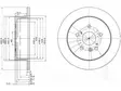 JARRULEVY DELPHI, 2 KPL / PKT, TAKA, TOYOTA AVENSIS VERSO, PREVI - Jarrulevyt - BG3779 - 1