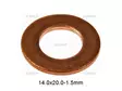 KUPARITIIVISTE 14X20X1,5MM - O-renkaat, stefat, tiivisteet - 52259 - 1