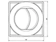 VENTTIILI 90 X 90MM SUUNNATTAVA - Lisälämmittimet - 9000-1059 - 2