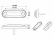Optibeam Dark Phantom led-äärivalo 12-24V - Punainen - Punaiset äärivalot - 1608-3209 - 3