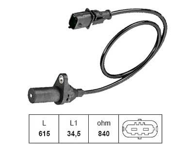 ANTURI KAMPIAKS. F-PUNTO - Kampiakselin anturi - 7716-9339 - 1