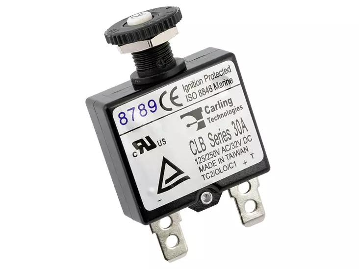 Blue Sea 7059 automaattisulake 30A - painonappi - Blue Sea Automaattisulakkeet - 1790-7059 - 2