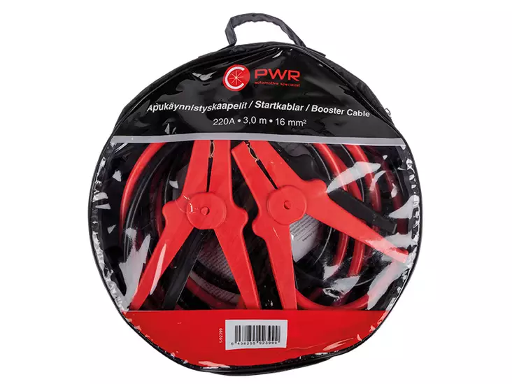 C-PWR Käynnistyskaapelit 16mm2 3-metriä 220A - Käynnistyskaapelit - 1-92399 - 2