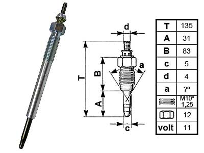 HEHKU GJ1135KI 36710-2A100 - Hehkutulpat - 8019-0789 - 1