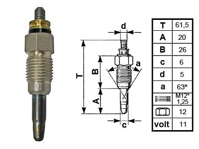 HEHKU SX59 0250 201 032 - Hehkutulpat - 8001-0649 - 1