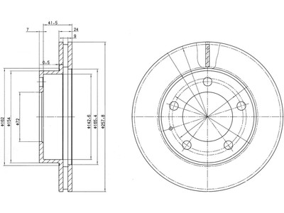 JARRULEVY DELPHI, 2 KPL / PKT, ETU, FORD PROBE - Jarrulevyt - BG2779 - 1