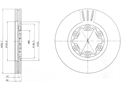 JARRULEVY DELPHI, 2 KPL / PKT, ETU, FORD RANGER - Jarrulevyt - BG3559 - 1