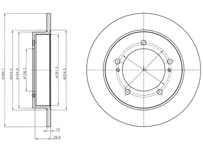 JARRULEVY DELPHI, 2 KPL / PKT, ETU, SUZUKI JIMNY - Jarrulevyt - BG4289 - 1