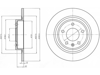 JARRULEVY DELPHI, 2 KPL / PKT, TAKA, CHEVROLET ORLANDO - Jarrulevyt - BG4279 - 1