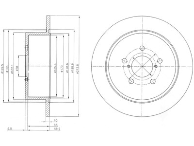 JARRULEVY DELPHI, 2 KPL / PKT, TAKA, SUBARU LEGACY - Jarrulevyt - BG4129 - 1
