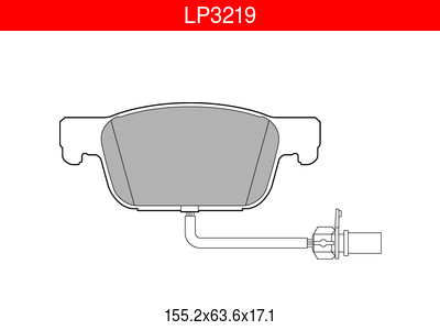 JARRUPALASARJA DELPHI ETU, AUDI A4 - Jarrupalasarjat - LP3219 - 1