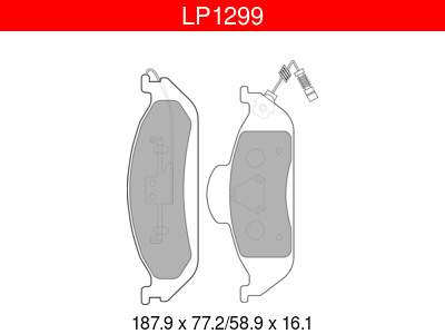 JARRUPALASARJA DELPHI ETU, MERCEDES - Jarrupalasarjat - LP1299 - 1