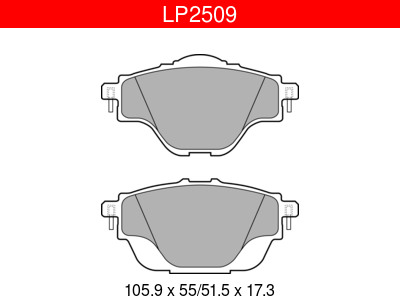 JARRUPALASARJA DELPHI TAKA, CITROEN, DS, OPEL, PEUGEOT - Jarrupalasarjat - LP2509 - 1