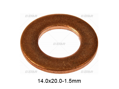 KUPARITIIVISTE 14X20X1,5MM - O-renkaat, stefat, tiivisteet - 52259 - 1