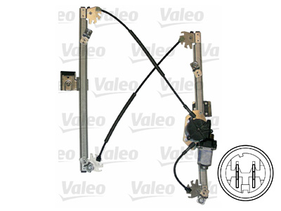 LASINNOSTIN TÄYD. ETU OIK. MEGANE II 4-OV. - Lasinnostimet - 1563-850799 - 1