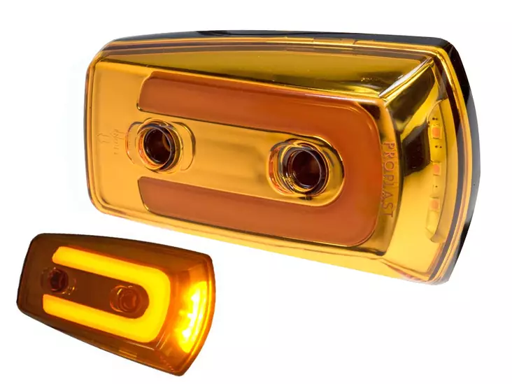 LED-SIVUVILKKU PRO-WING CAT6 / 9-33V / 120X70X31MM ECE/EMV - Etu- ja sivuvilkut LED - 1608-4889 - 1