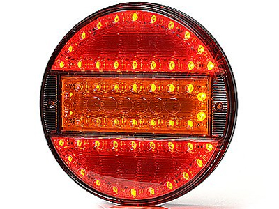 LED-TAKAVALO SLIM LINE 140MM KIRKAS MIRROW PEILILASI - LED-pyöreät takavalot - 1606-27759 - 1