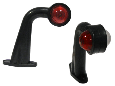 LED-ÄÄRIVALO KUMIVARSI O/V 10-30V 90AST PUN/VALK - Kumivarsi äärivalot - 1610-22049 - 1