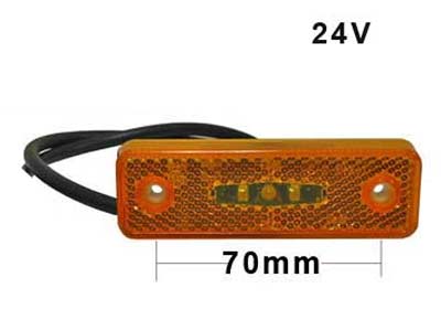 LED ÄÄRIVALO KELT 96X31 24V # - Keltaiset äärivalot - 1608-4749 - 1