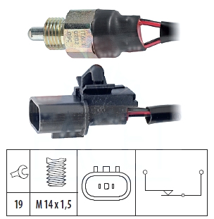 PER.VALOKATKAISIN MITSUBISHI - Peruutusvalokatkaisijat - 7901-94519 - 1