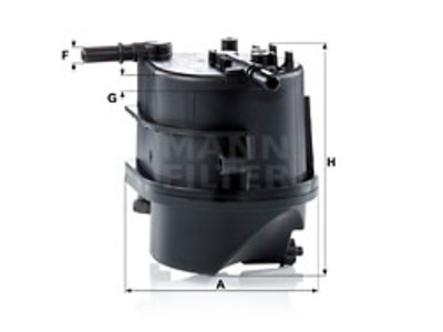 POLTTOAINESUODATIN MANN, FORD - Polttoainesodattimet - 1482-WK939 - 1