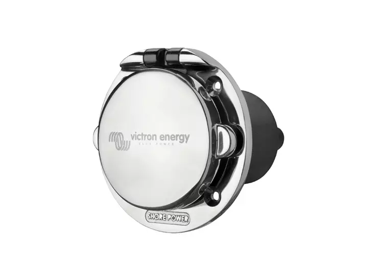 VICTRON POWER INLET16A/250VAC (2P/3W) RST SUOJALÄPÄLLÄ - Muut akkutarvikkeet - 1702-87629 - 1