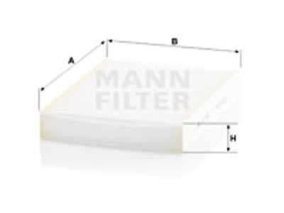 RAITISILMASUODATIN MANN, RENAULT - Raitisilmasuodattimet - 1482-CU27009 - 1