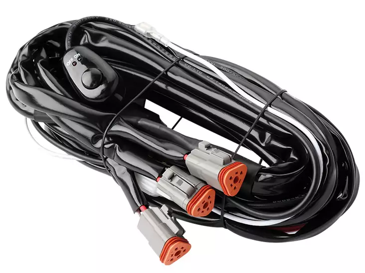 Relejohtosarja 3 parkilliselle lisävalolle 3 x DT-3 12V - Johtosarjat 3:lle valolle - 1605-WK039 - 1