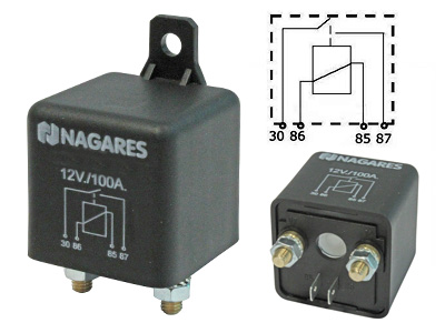 TEHORELE 12V 100A - Hehkureleet yleismallit - 1100-0509 - 1