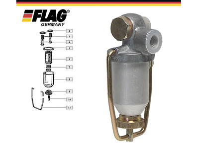 VEDENEROTIN 1457 434 002 - Suodatinkannet ja suodattimet - 33-10089 - 1