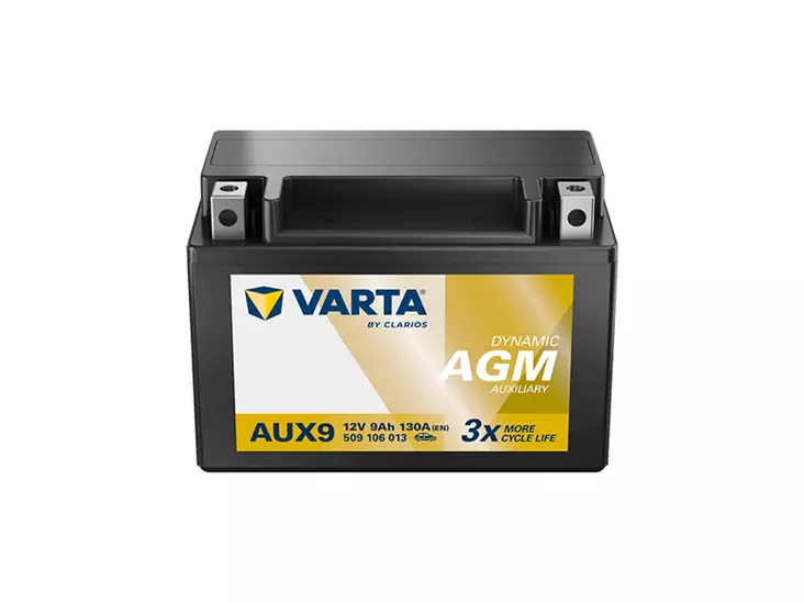 Varta AUX9 AGM-lisäakku 12V 9Ah 130A - Auxiliary lisäakut - 1820-AUX9 - 1