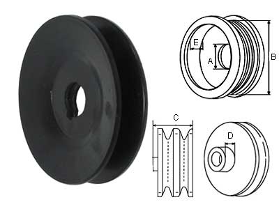 HIHNAPYÖRÄ 131048 1X13 MB - Hihnapyörät 13mm - 2900-3612CA - 1